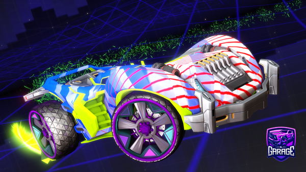 A Rocket League car design from Illusionist07