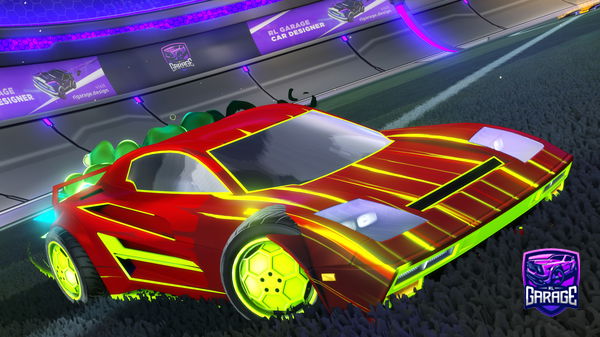 A Rocket League car design from GBTzombie