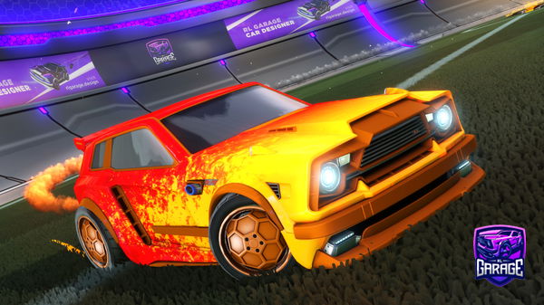 A Rocket League car design from GBTzombie