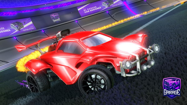 A Rocket League car design from Road_to_black_standard