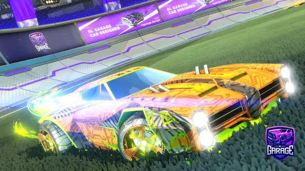 A Rocket League car design from boooooooiii