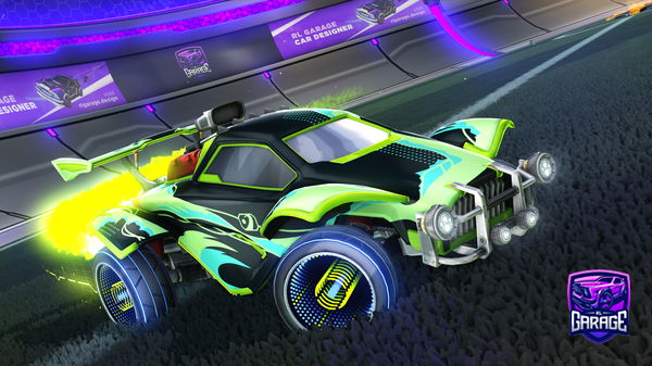 A Rocket League car design from sjsharkie777