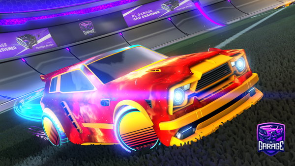A Rocket League car design from Roachey
