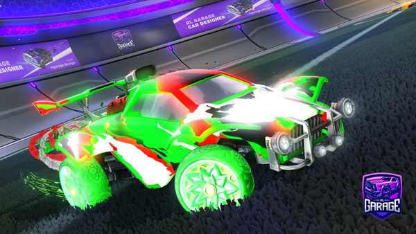 A Rocket League car design from penguinsAA
