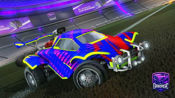 A Rocket League car design from TEEEJAYYY