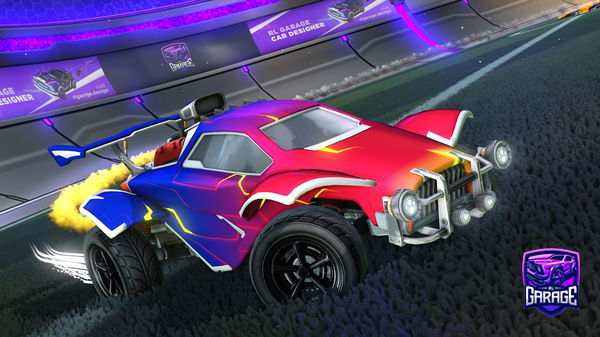 A Rocket League car design from Rayderr