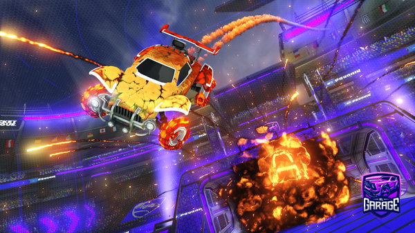 A Rocket League car design from Articz11