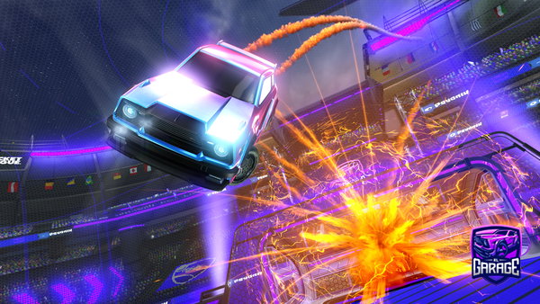 A Rocket League car design from MESSI64A