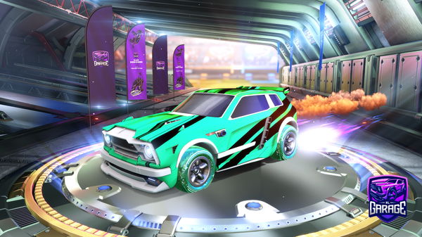 A Rocket League car design from heeheehaw