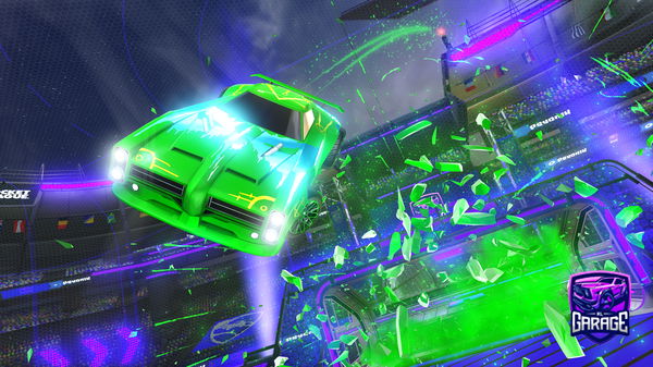 A Rocket League car design from TheForestGreenDino