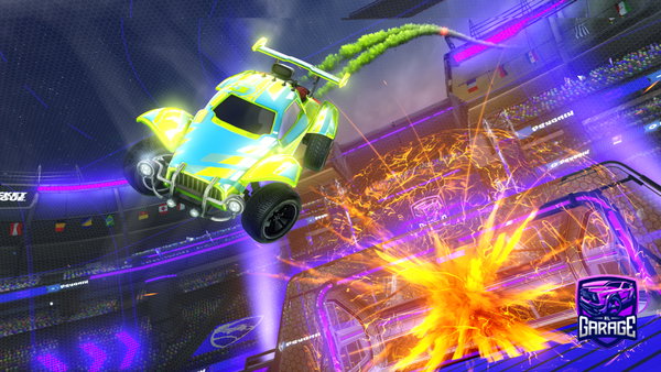 A Rocket League car design from Mini_Bond006