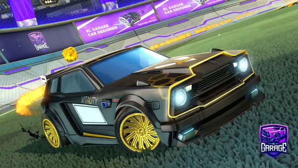 A Rocket League car design from Hue_Hannes
