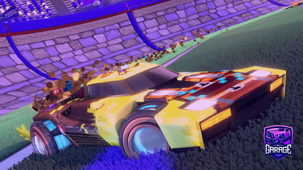 A Rocket League car design from -Mouni-