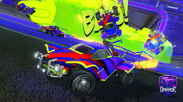 A Rocket League car design from besede