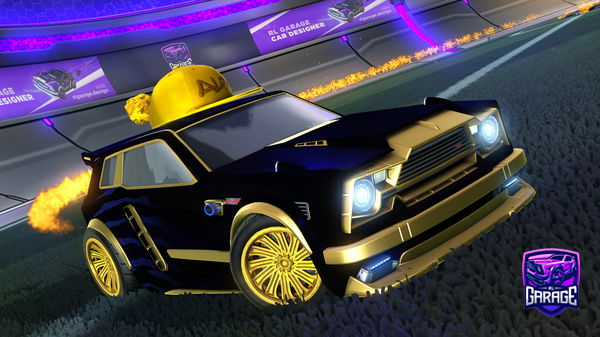 A Rocket League car design from PulseOreo