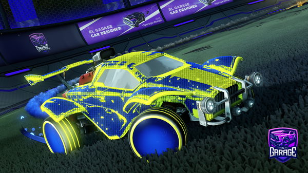 A Rocket League car design from ereveet