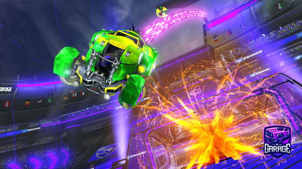 A Rocket League car design from MushyRabobo