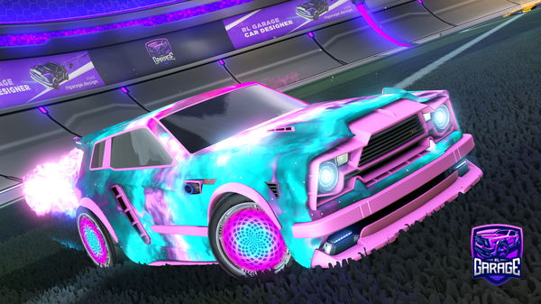 A Rocket League car design from FluffigesFluff
