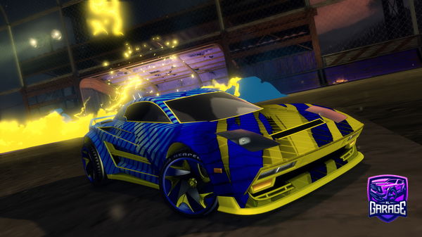 A Rocket League car design from cardboardius