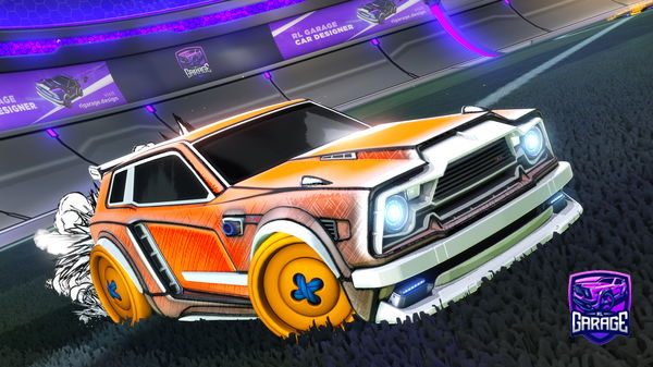 A Rocket League car design from poobum