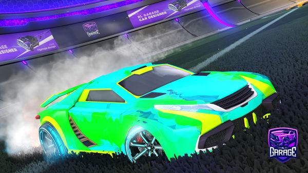 A Rocket League car design from Bit5K