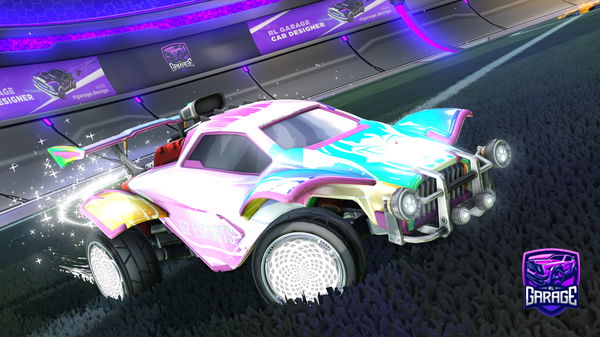 A Rocket League car design from Mimihime