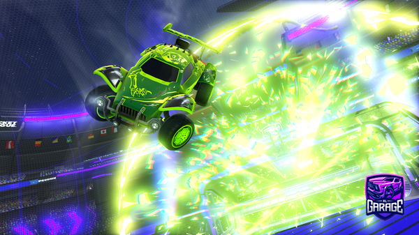 A Rocket League car design from Wiskie13