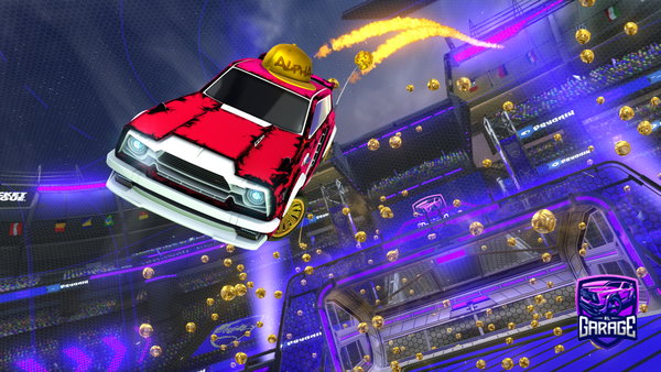 A Rocket League car design from Foxscape12