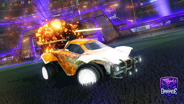 A Rocket League car design from Leafly