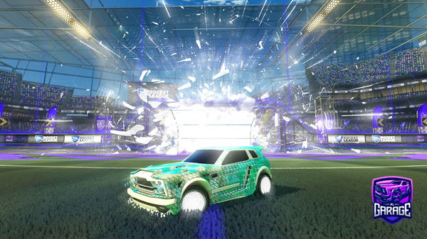 A Rocket League car design from NUMNUM_BOXED_U