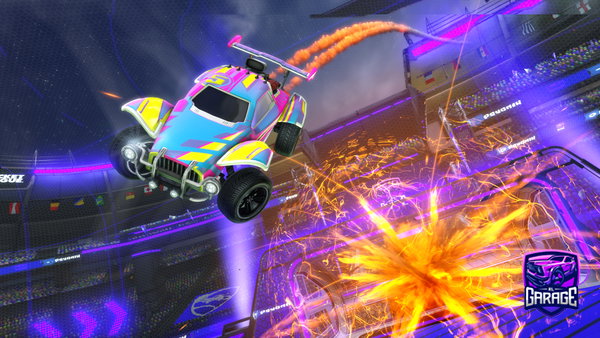 A Rocket League car design from Mini_Bond006