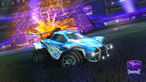 A Rocket League car design from thunderboy2708