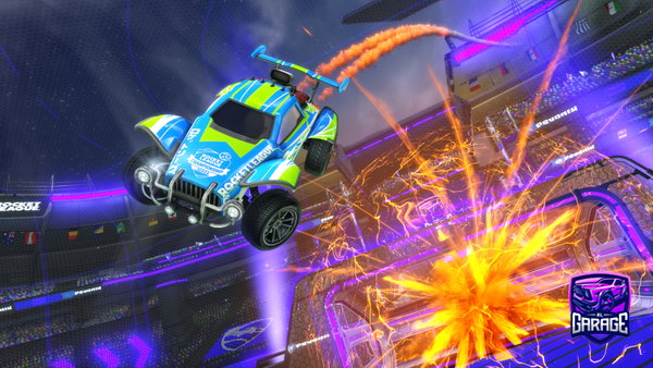 A Rocket League car design from The-Verve