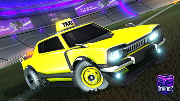 A Rocket League car design from Carbonator