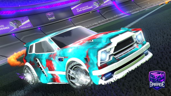 A Rocket League car design from Bananasfc22