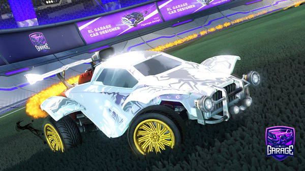 A Rocket League car design from Ghosty01