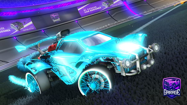 A Rocket League car design from GoBlitzy