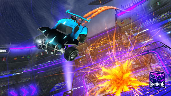 A Rocket League car design from exspos
