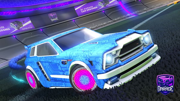 A Rocket League car design from fadedgrey