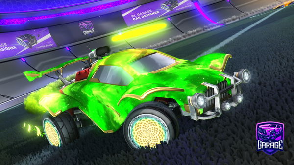 A Rocket League car design from GoldrakeOnRL