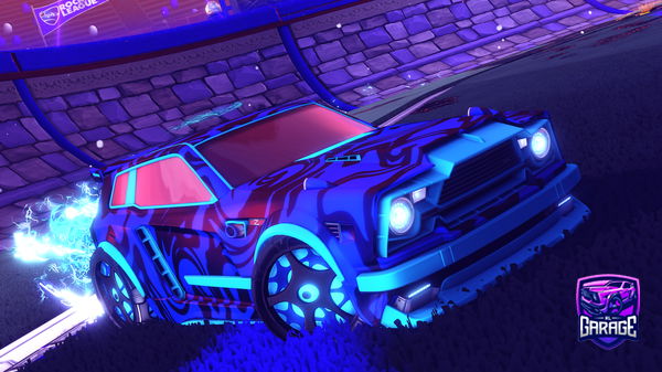 A Rocket League car design from Blumico