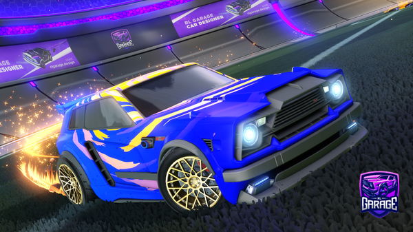 A Rocket League car design from PrimeTime90080