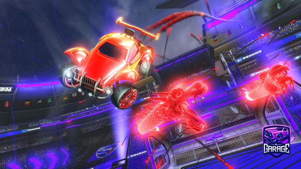 A Rocket League car design from Hejohubi