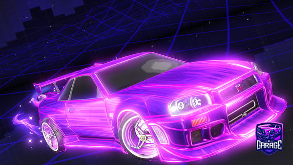 A Rocket League car design from -Mouni-