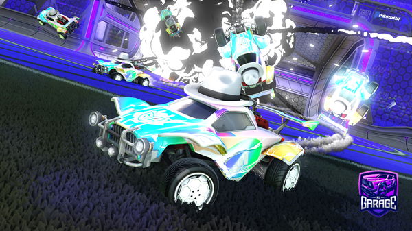 A Rocket League car design from 1210