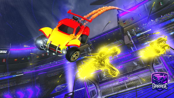 A Rocket League car design from kampfkaro