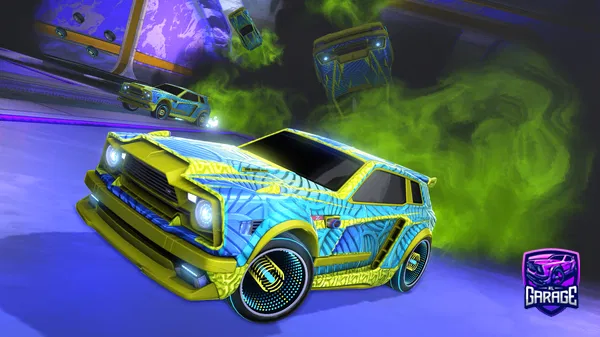 A Rocket League car design from Vinetangler