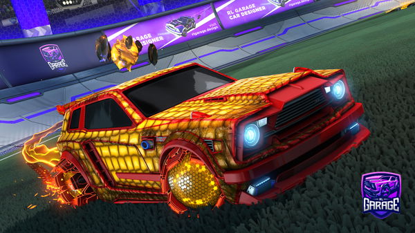 A Rocket League car design from Roffeloffe