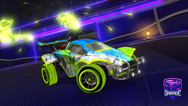 A Rocket League car design from Theblackgoat