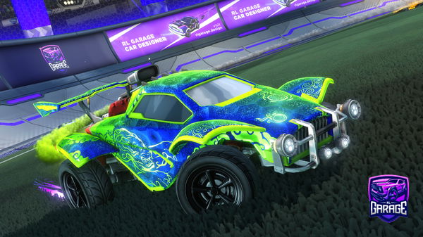 A Rocket League car design from Pupsie